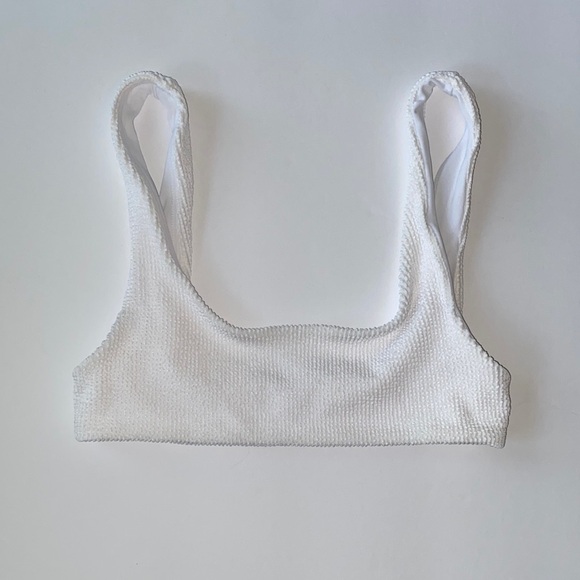 Daily Drills Wavy Bikini Top and Bottom Set in White - Picture 6 of 10